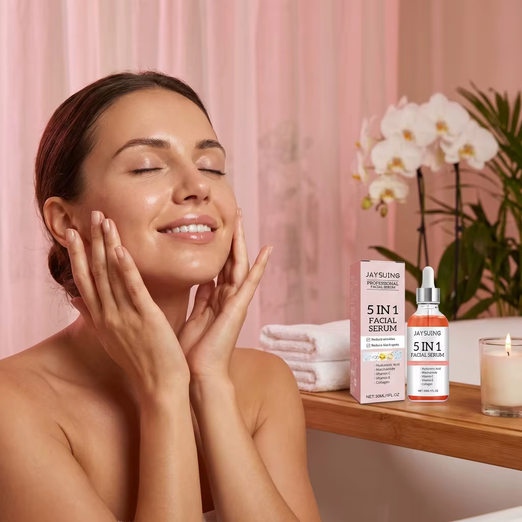 Sérum facial hydratant et illuminateur JAYSUING 5 en 1