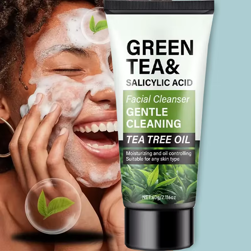 Nettoyant visage pour homme 60g - Thé vert & Acide salicylique