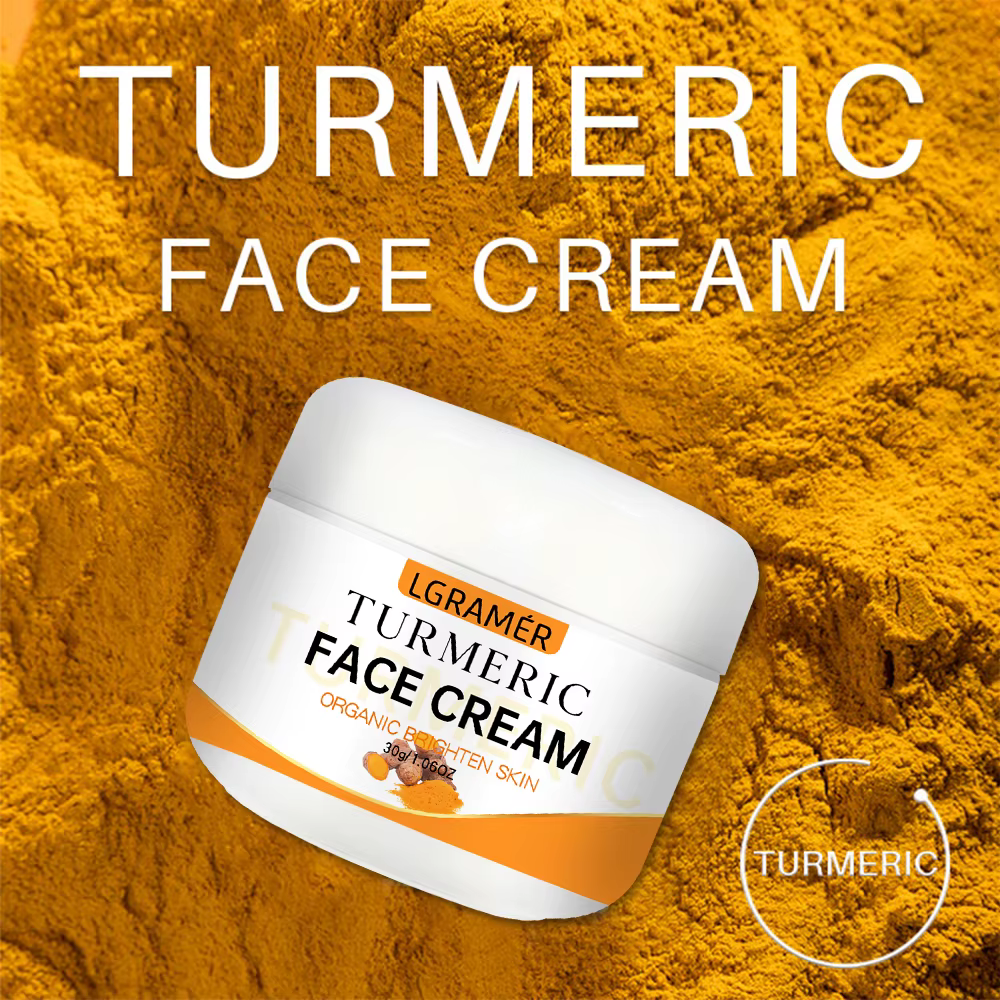 Crème éclaircissante pour le visage au curcuma