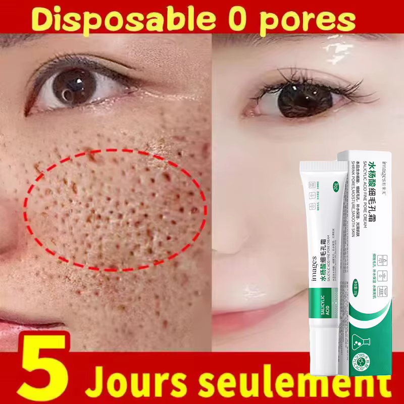 Crème de traitement à l'acide salicylique pour resserrer les pores