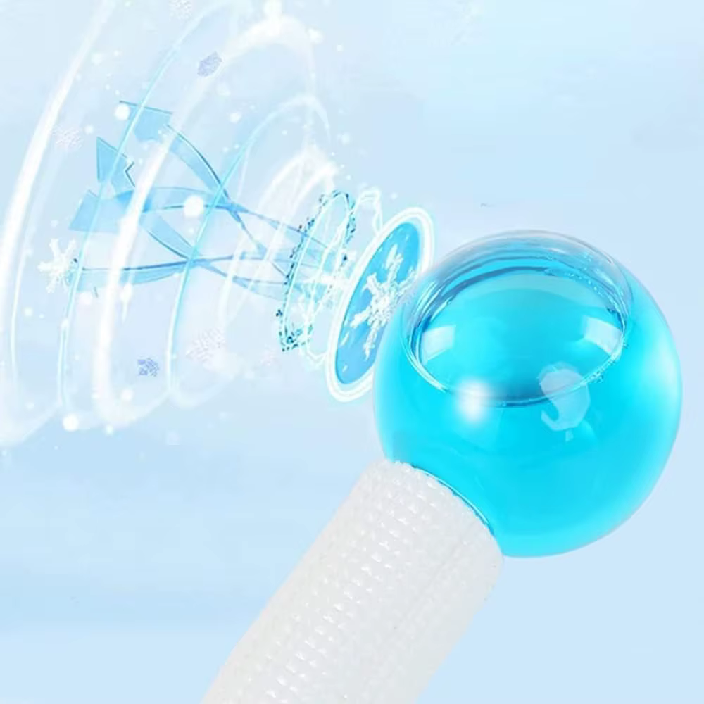 Lot de 2 globes de glace pour massage facial