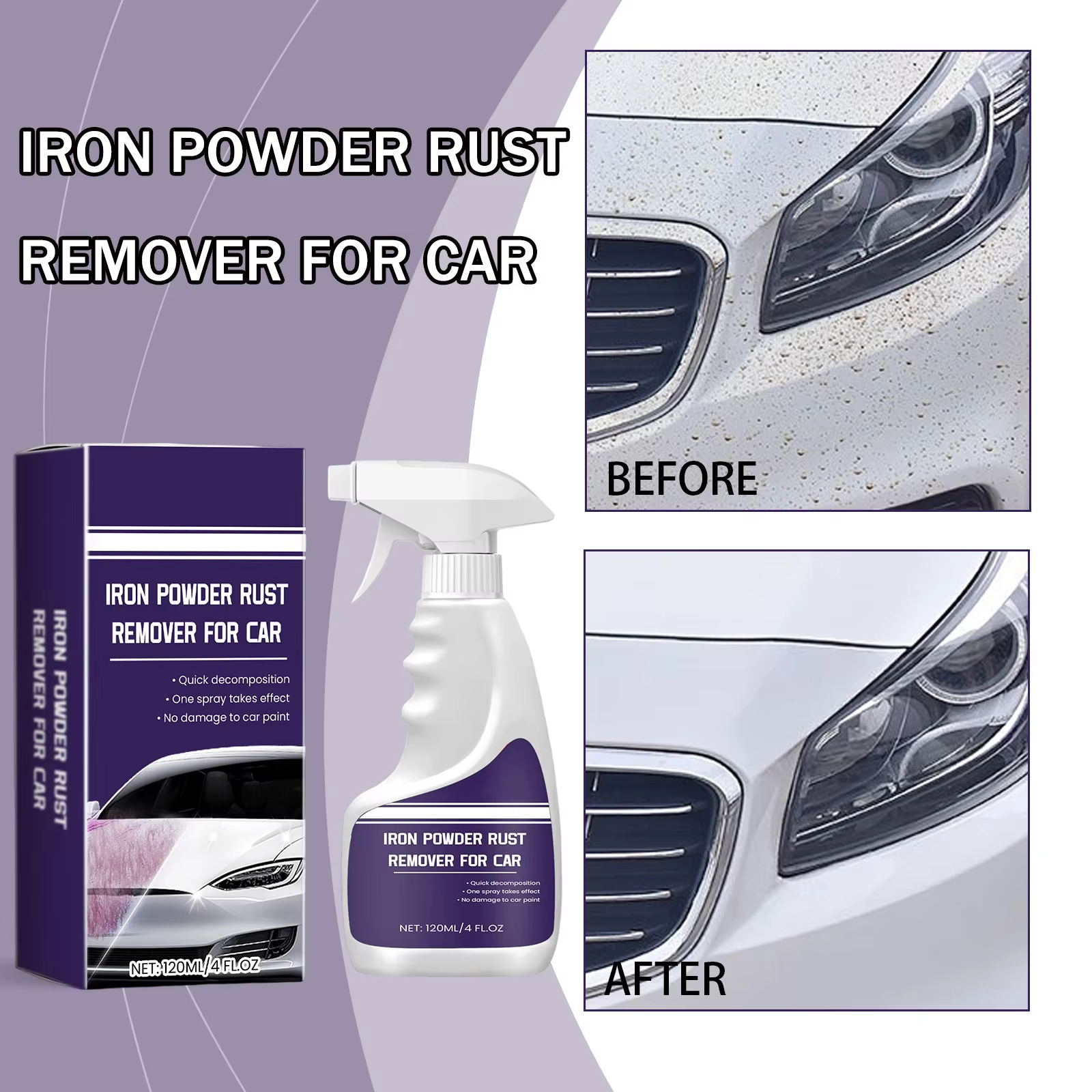 Ar – Dissolvant de rouille pour automobiles, convertisseur de rouille pour moteur, nettoyeur d'entretien de pièces automobiles, dérouillage rapide, prévention de la corrosion