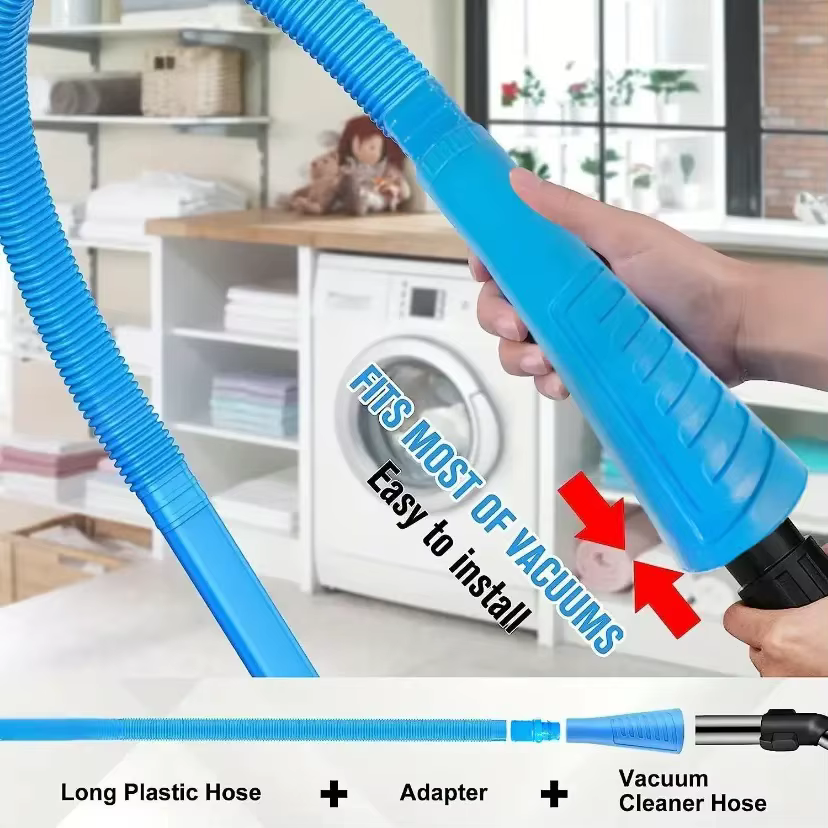Kit de nettoyage des conduits d'aspirateur, Tuyau d'aspiration pour sécheuse, Dépoussiéreur en coton