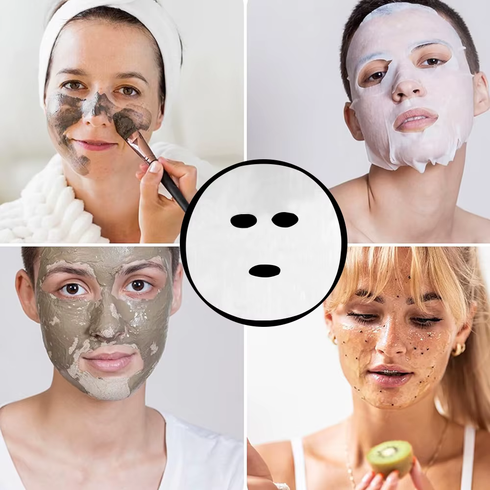 200/500 feuilles masque Facial Transparent hydratant