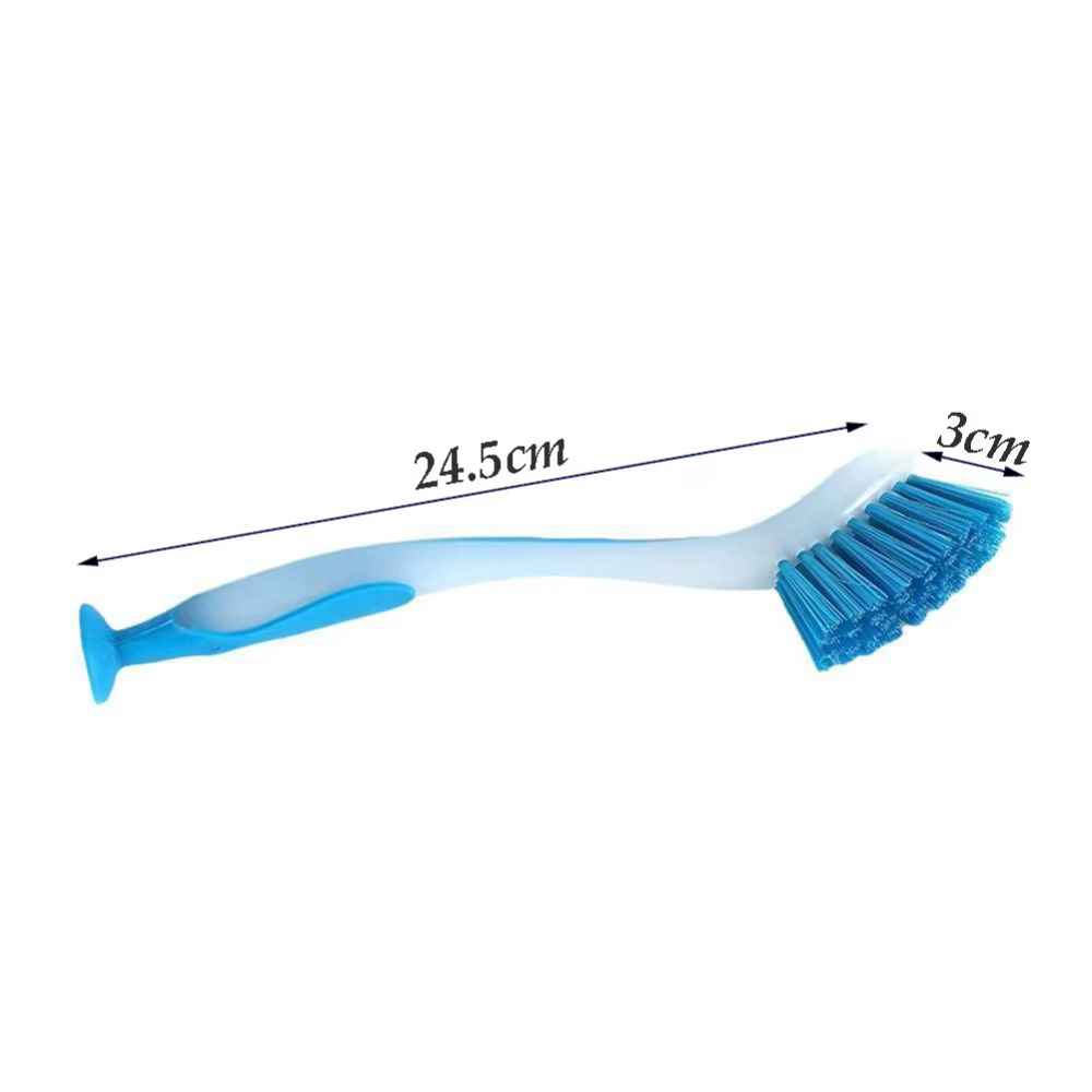 Brosse de lavage à ventouse verticale, bol, pot, plat, livres de cuisine
