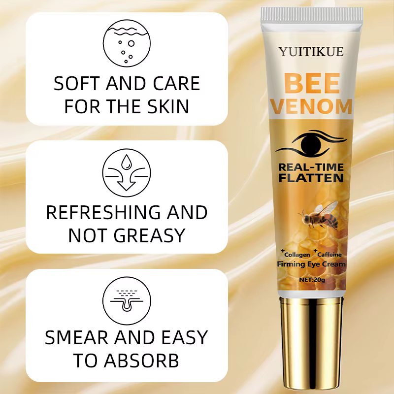 Crème raffermissante instantanée pour les yeux par YUITKUE - Venom d'abeille