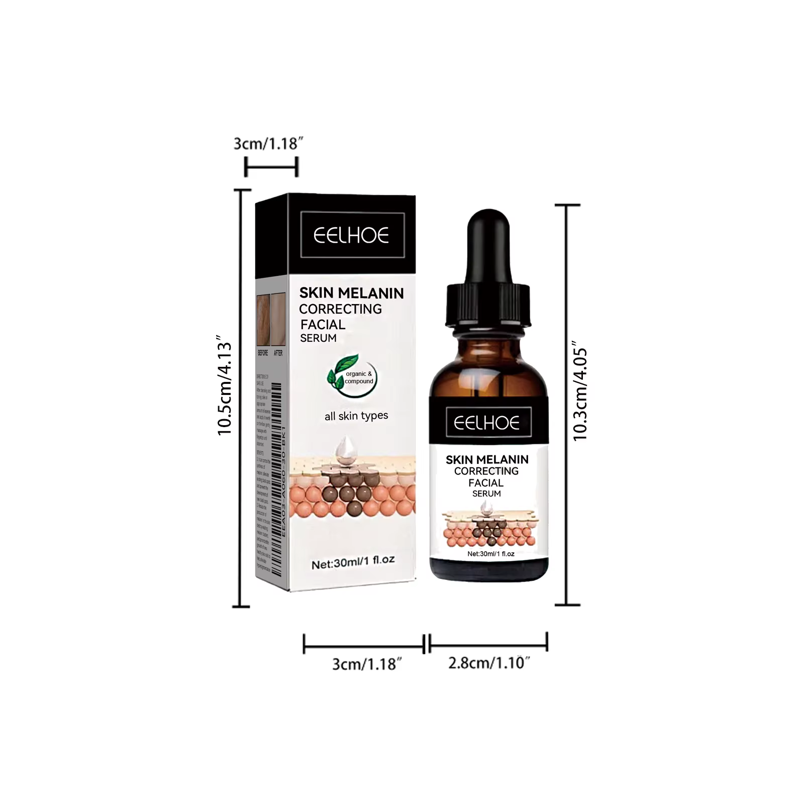 Sérum correcteur de mélanine pour le visage