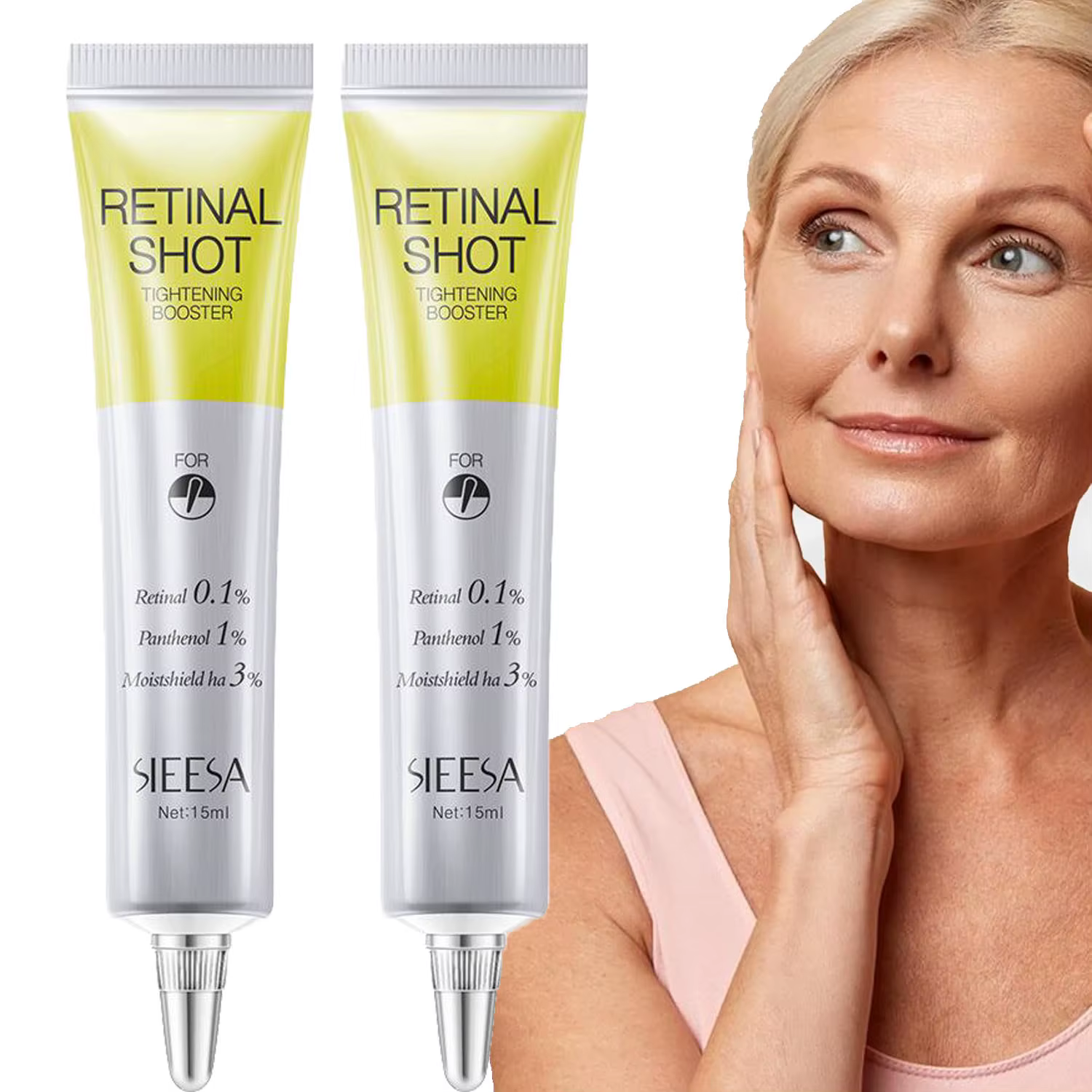 Crème Contour des Yeux Hydratante et Raffermissante Retinal Shot 0.1% – Soin Coréen Anti-Rides Instantané Visage et Cou