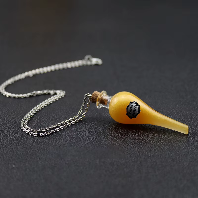 Bouteille de Potion en Verre Liquide Magique, Porte-Bonheur, Pendentif, Décoration de la Maison