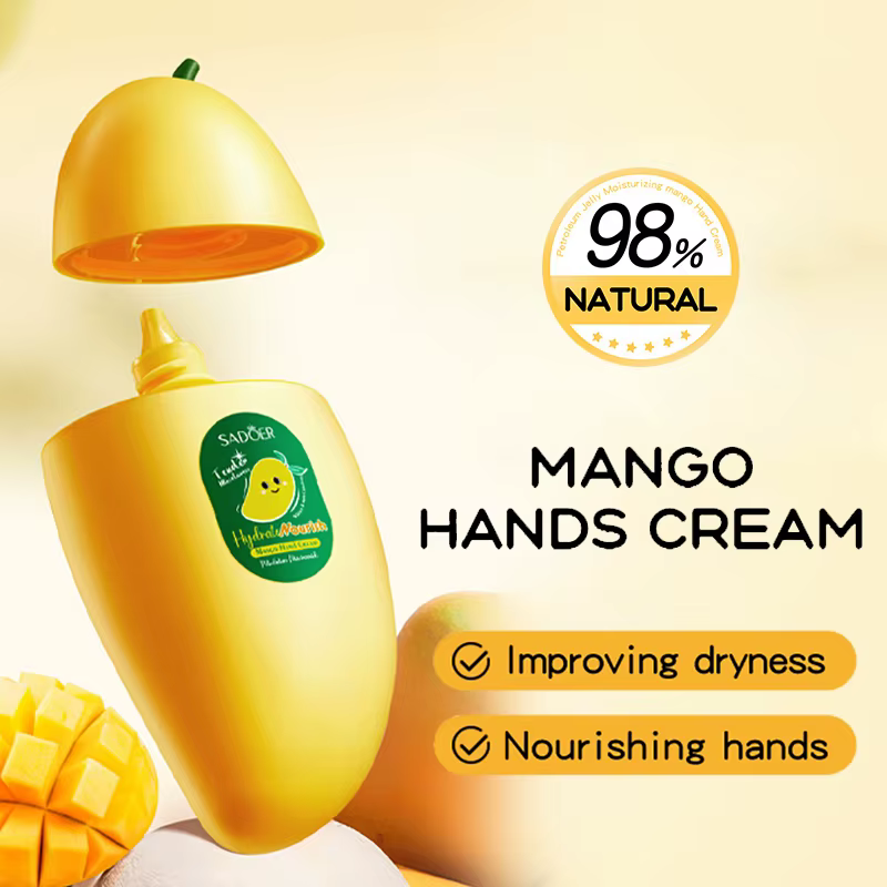 SADOER mangue pêche Aloe Vera citron fruits crème pour les mains hydratant éclaircissant réparateur crèmes