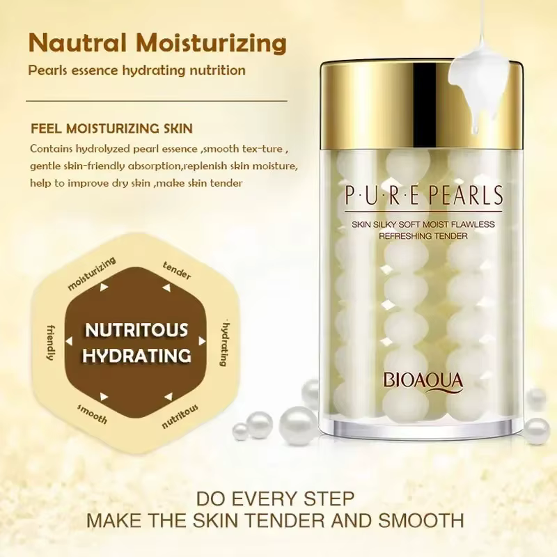 BIOAQUA Pure perle crème pour le visage hydratant peau raffermissant