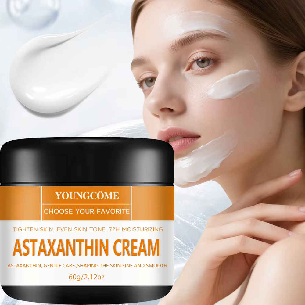 30/60g Crème Visage Astaxanthine - Soin Doux pour Peaux Lises