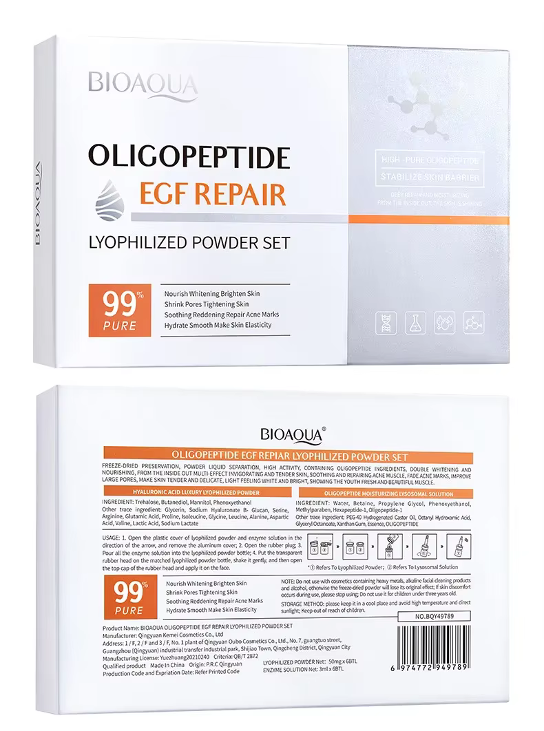BIOAOUA Oligopeptide visage réparation de la peau ensemble de poudre lyophilisée