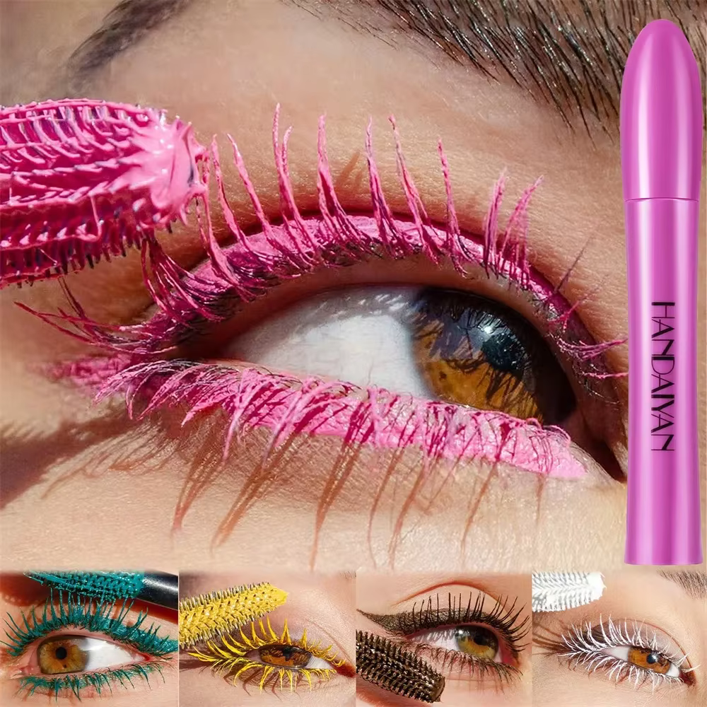 Mascara volumisant imperméable, 10 couleurs, résistant aux taches, bouclé, longue durée, bleu saphir, rose, pour un Look audacieux des yeux, cosmétiques