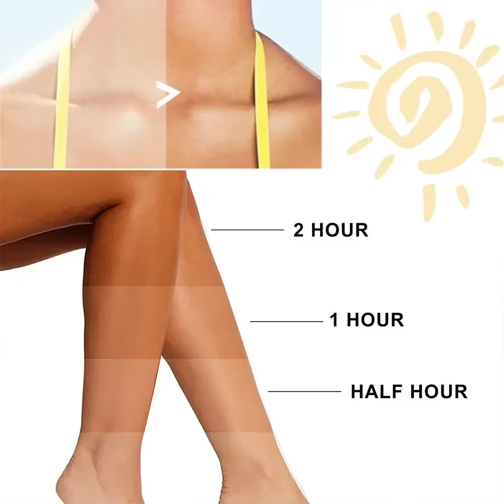 Crème bronzante naturelle pour le visage et le corps