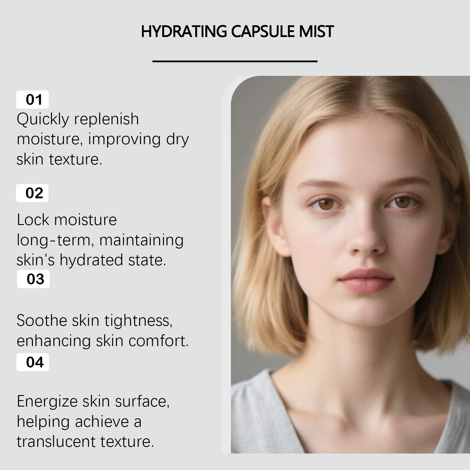 Huile Essentielle Corporelle Viareline Hydratante Non Collante Soulage la Sécheresse Adoucit la Peau Rugueuse Délicate Éclaircissante Nourrissante Spray Hydratant