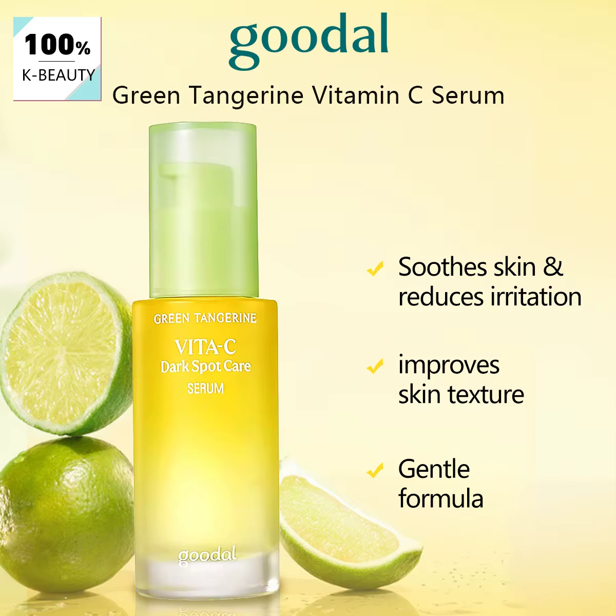 Sérum à la vitamine C à la mandarine verte GOODAL