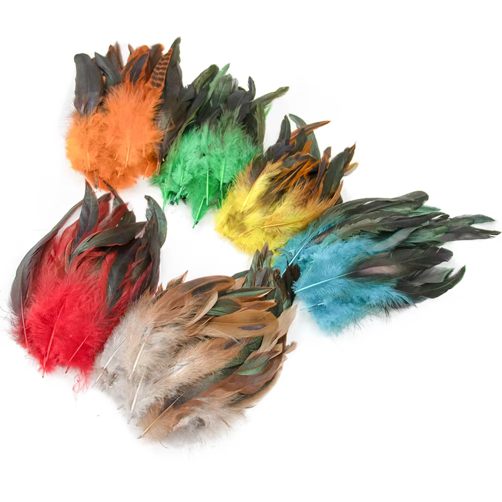 Plumes de poulet naturelles de qualité supérieure, 15-20cm, douces, moelleuses et vibrantes, pour bricolage, artisanat, Design de costumes, décoration de maison et décorations de fête