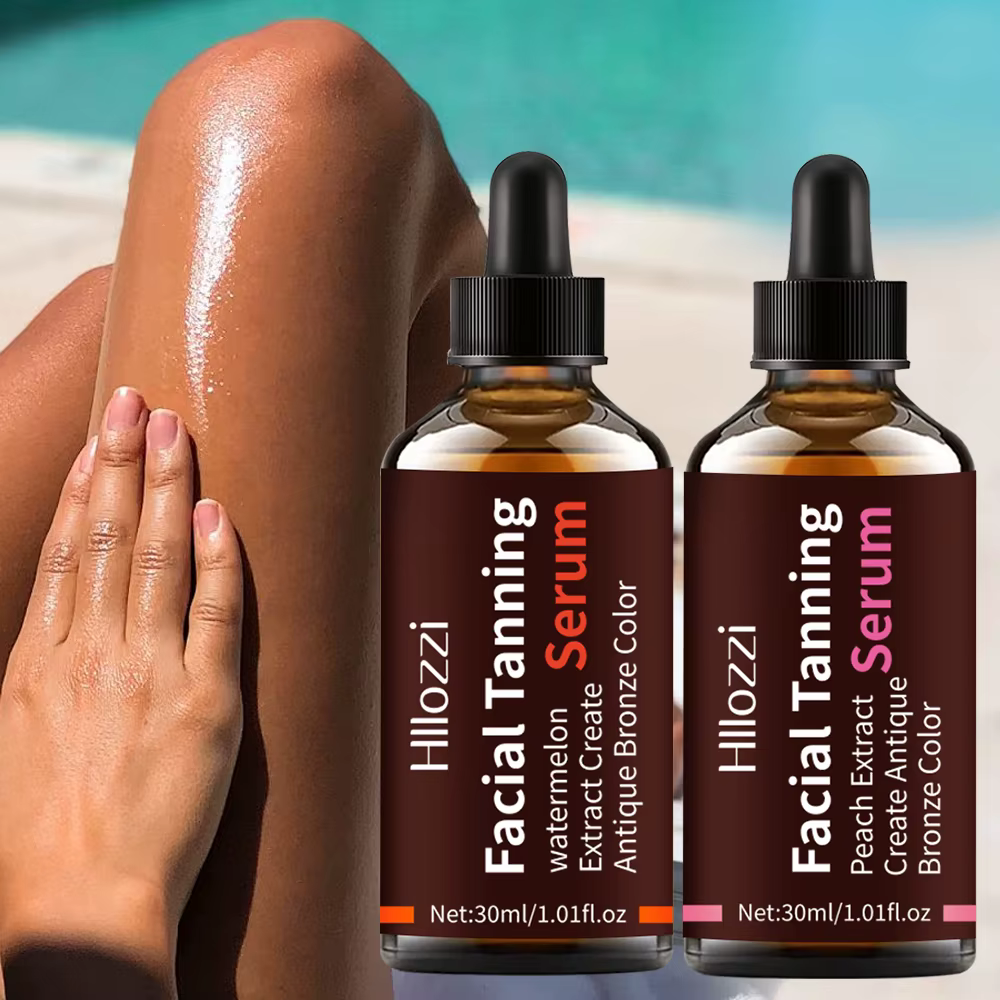 Gouttes de bronzage, gouttes de bronzer