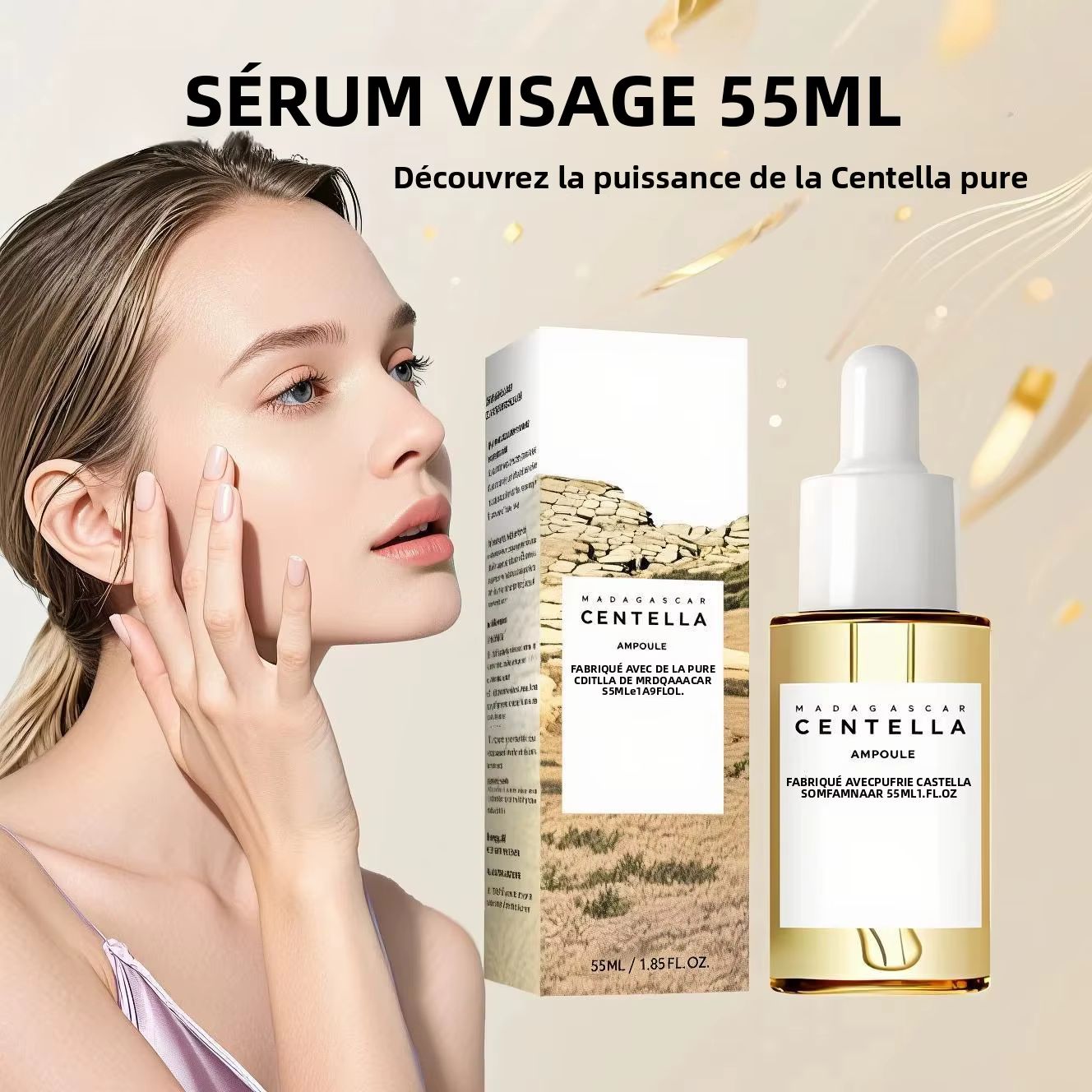 Sérum apaisant à la Centella Asiatica 55ml - Formule de Madagascar