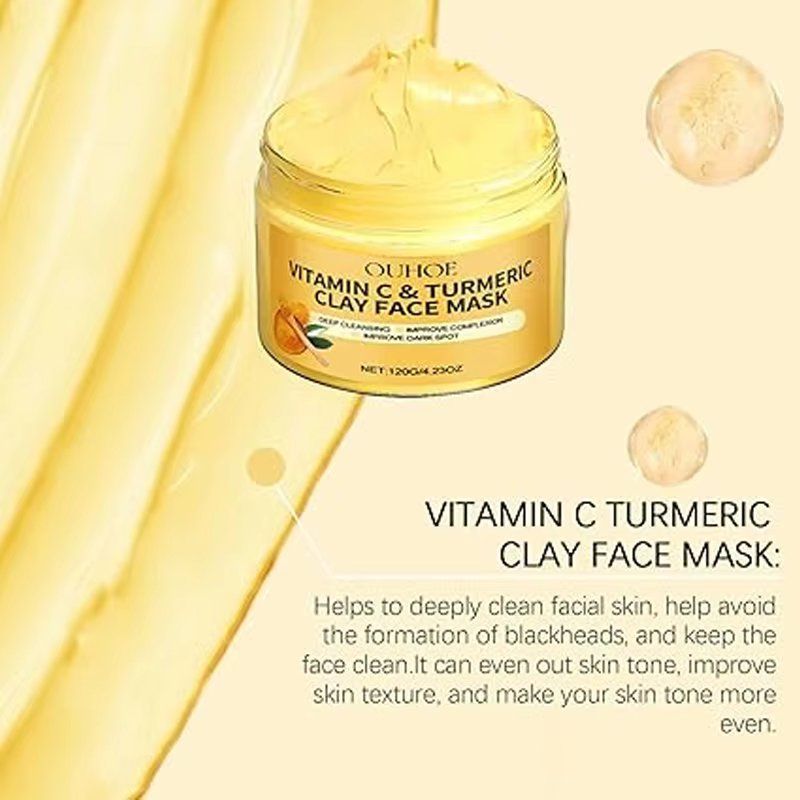 Masque en argile à la vitamineC au curcuma