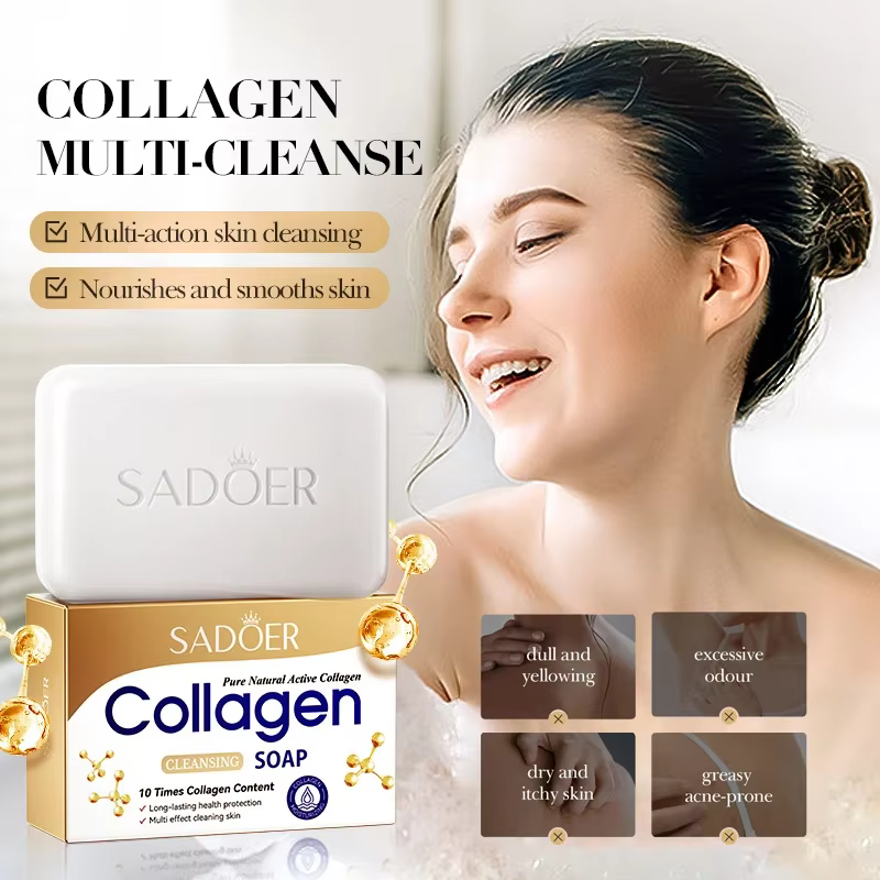 SADOER Savon Facial au Collagène et à l'Osseine