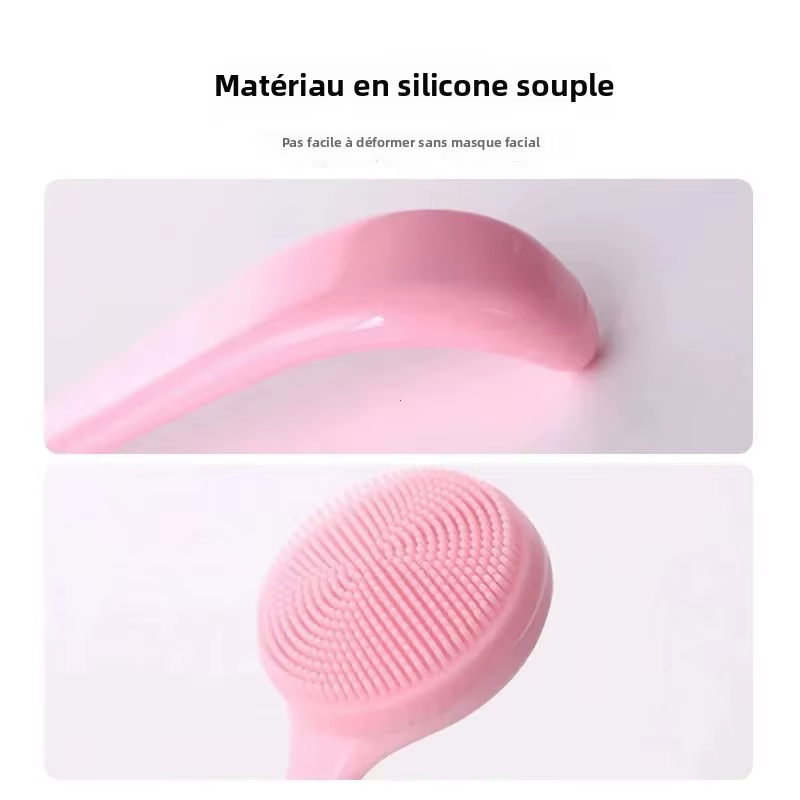 Brosse nettoyante pour le visage en silicone souple