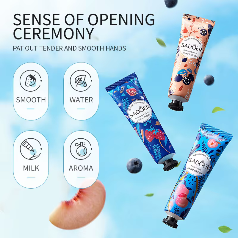 Ensemble de 5 crèmes pour les mains parfumées aux fruits