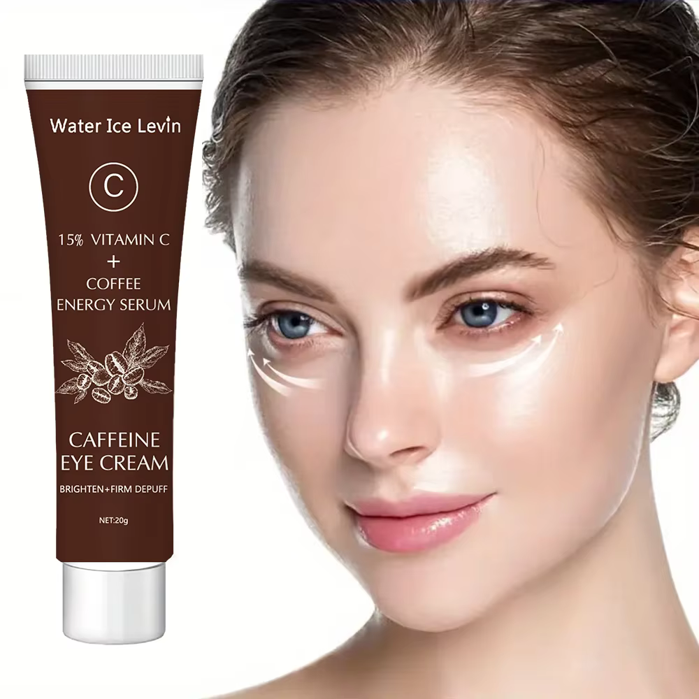 Crème pour les yeux à la caféine avec 15% de vitamine C pour éclaircir les cernes et resserrer la peau