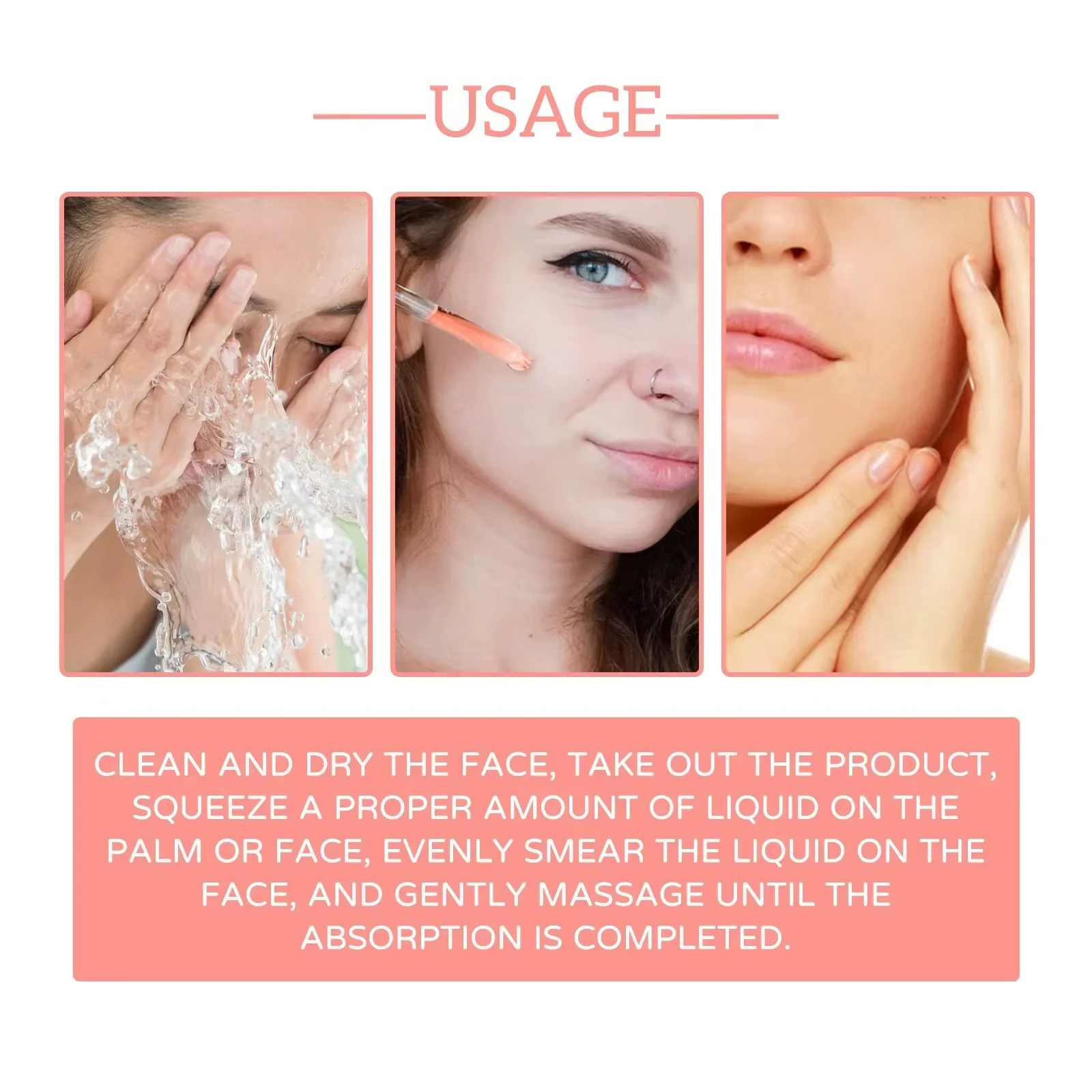 1/2/3/5 boîte 5 en 1 sérum pour le visage acide hyaluronique Essence hydratant rajeunissement vitamine C Niacinamide éclaircissant soins de la peau