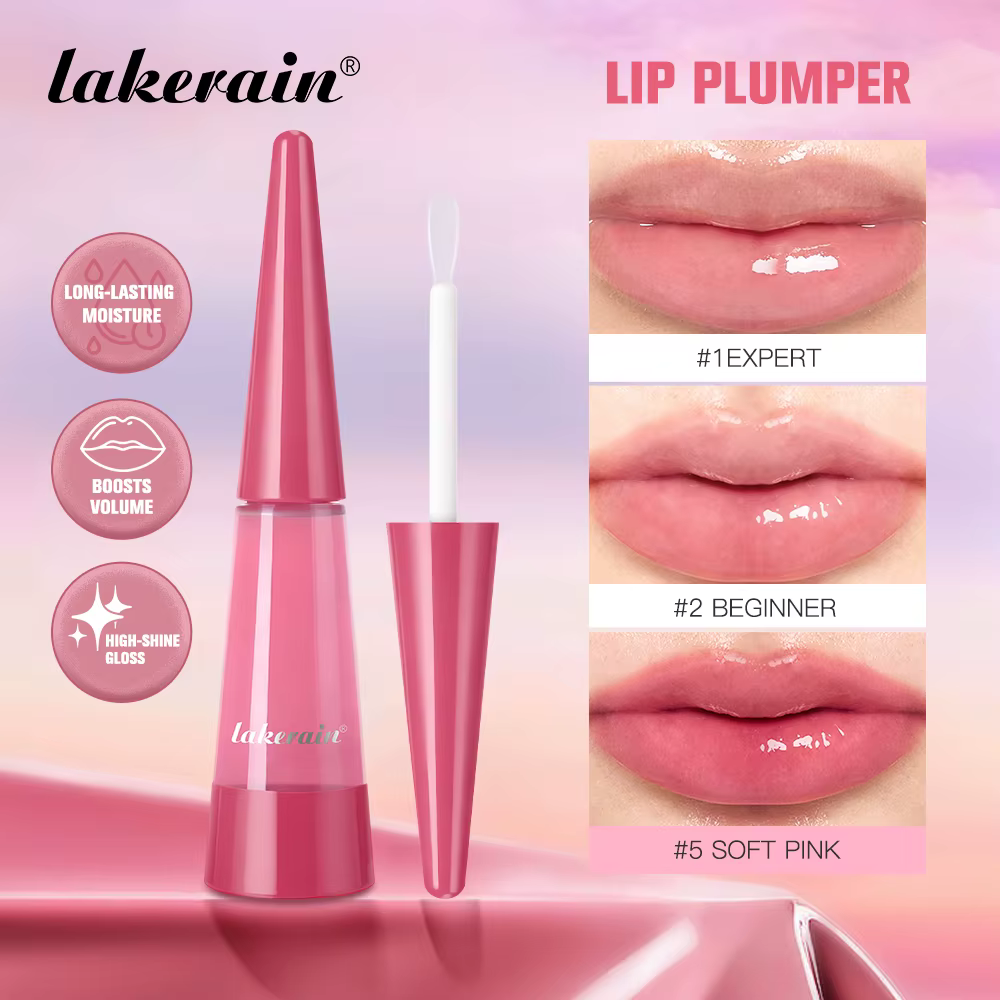 Lakerain lèvres plus dodues hydratation profonde nutrition longue durée haute brillance brillant finition volumineuse
