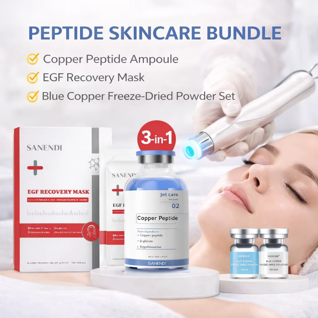 Sérum 3-en-1 au cuivre bleu et aux peptides pour le visage