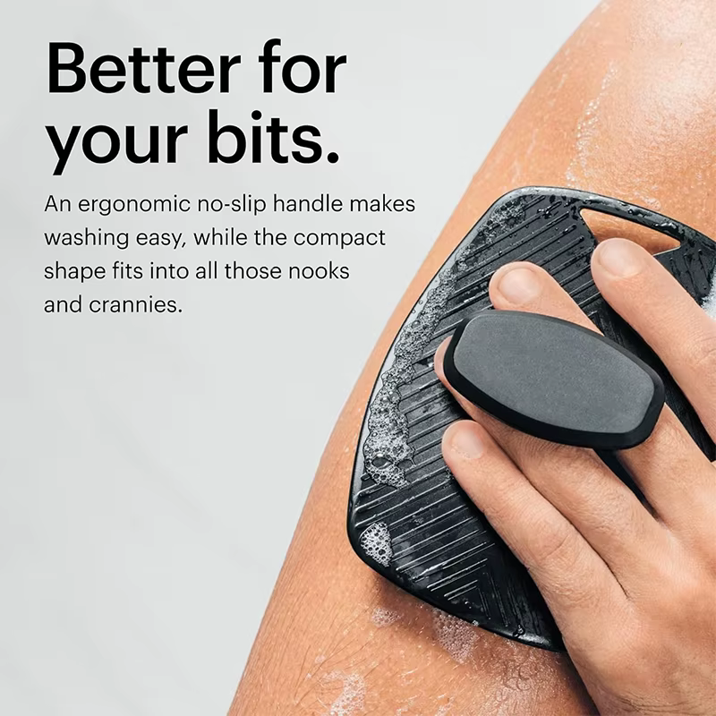 Brosse de douche exfoliante douce en silicone pour le corps