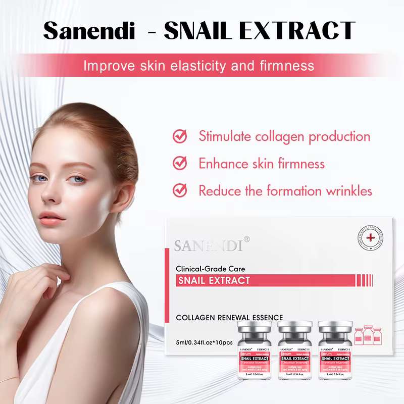 Sérum à Ampoule C vitique à Six peptides pour le visage
