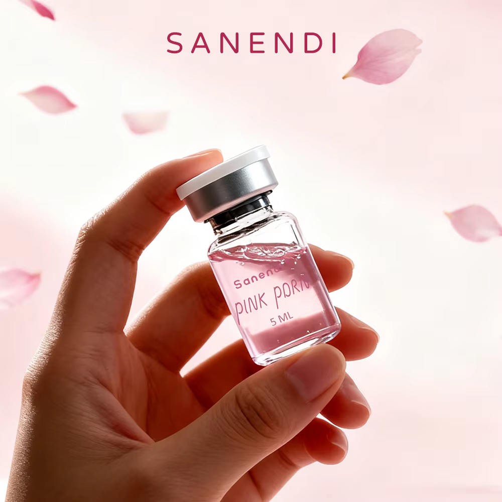 Sérum Der.pen SANENDI Rose Pink PDRN Soin Visage ADN de Saumon Peptide Booster Cutané pour Femme Beauté 2026 Nouvelle Gamme Coréenne de Soins de la Peau