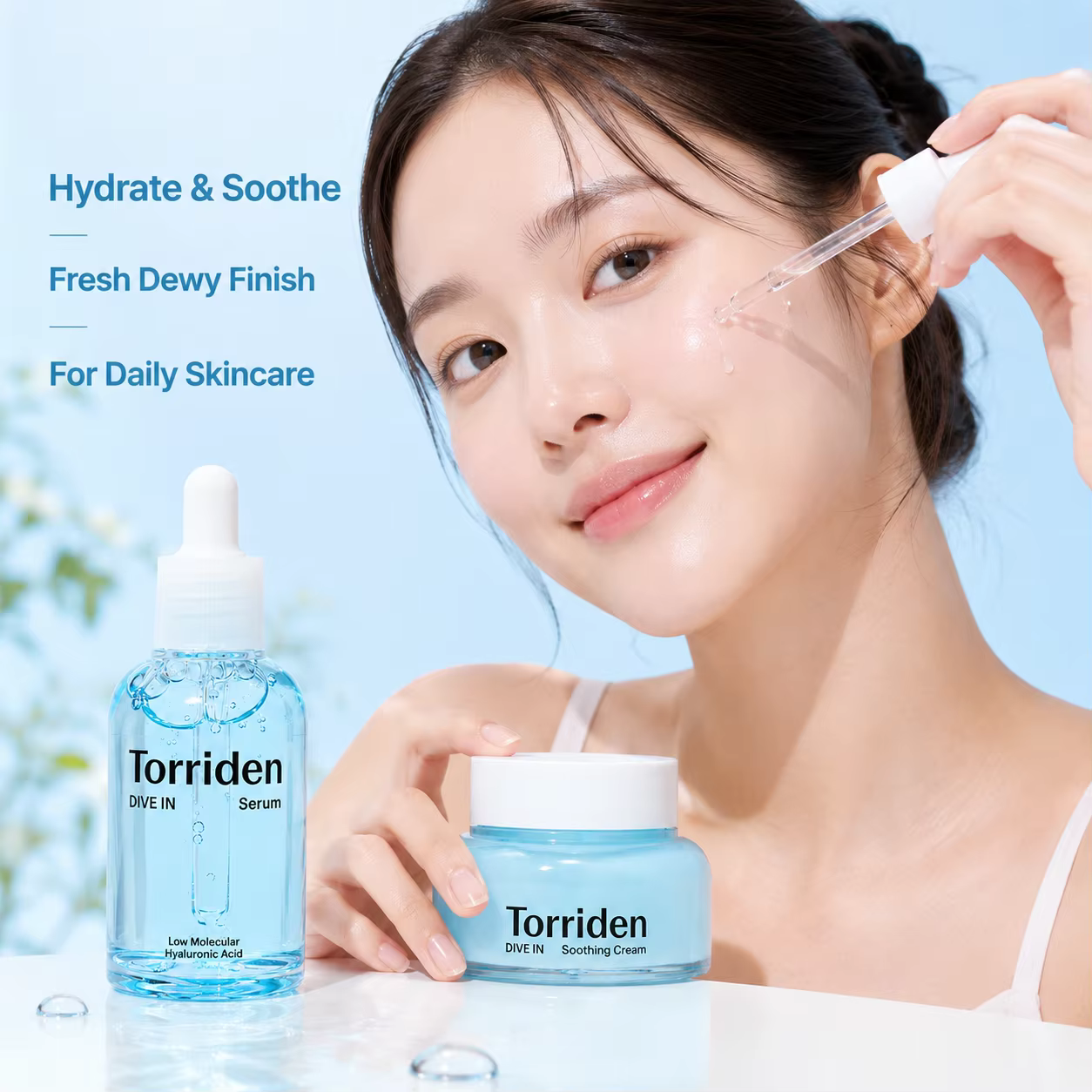 Offrez à votre peau une hydratation ultime avec le coffret sérum et crème apaisante Torriden DIVE-IN