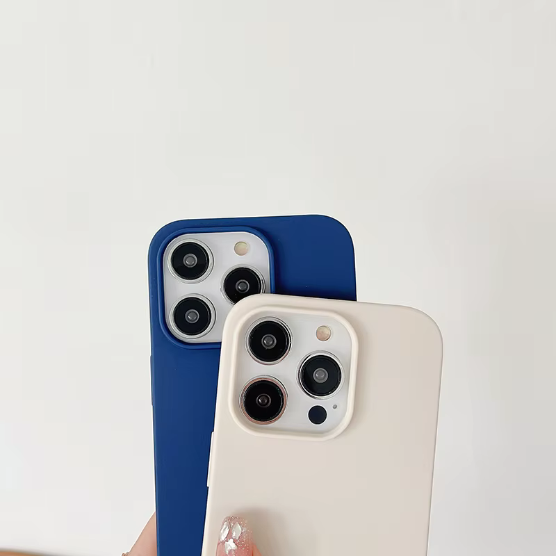 Coque souple de luxe en Silicone couleur bonbon, étui Ultra fin mat givré pour iPhone 16 15 14 13 12 Pro Max Plus Mini 16 +