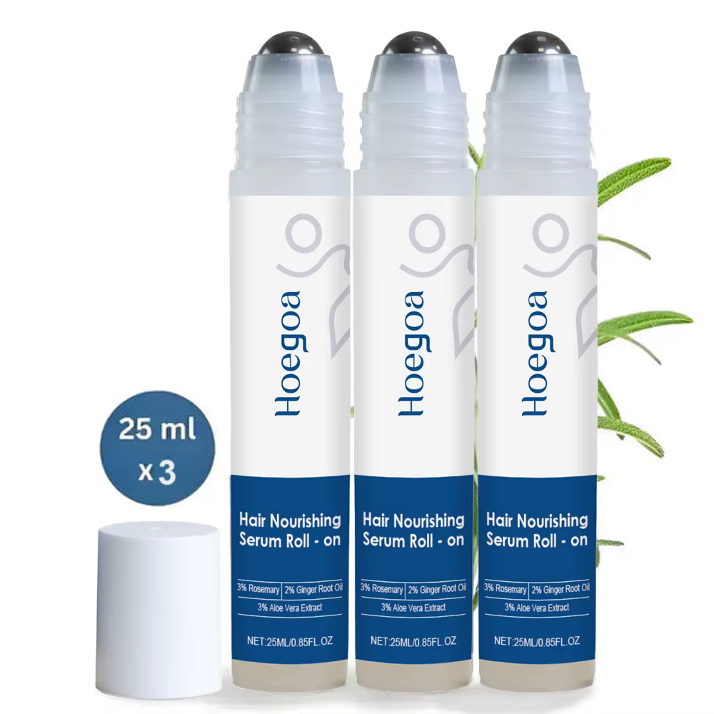 Sérum capillaire roll-on à la rosemaine pour la croissance des cheveux, anti-chute, traitement du cuir chevelu, nourrissant, fortifiant les racines des cheveux, augmente la densité des cheveux