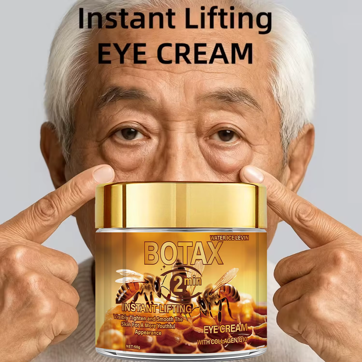 Crème Contour des Yeux Effet Lifting Instantané BOTA au Venin d'Abeille et au Rétinol