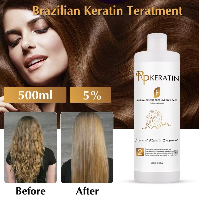 Traitement à la kératine sans formaldéhyde, lisser et lisse les cheveux bouclés normaux pour les meilleurs résultats de qualité Salon