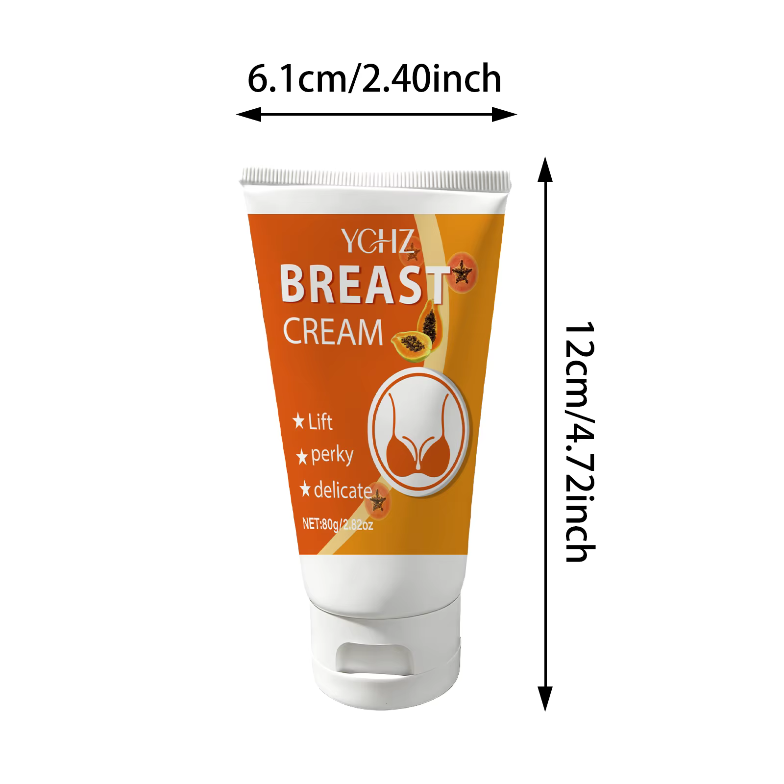 Crème de massage pour les seins à l'extrait de papaye - Hydrate et améliore la peau