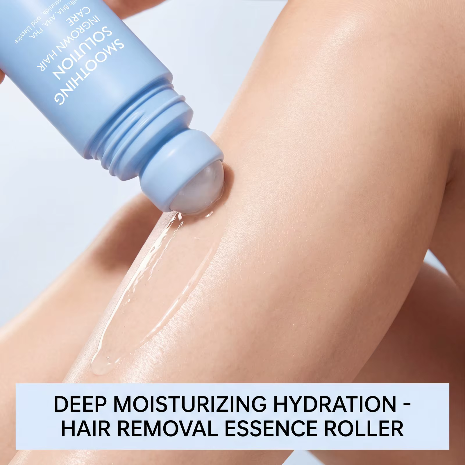 Solution lissante pour poils incarnés – Rouleau de soin hydratant pour les poils incarnés du maillot de bain et des aisselles – Sérum roll-on à la Centella