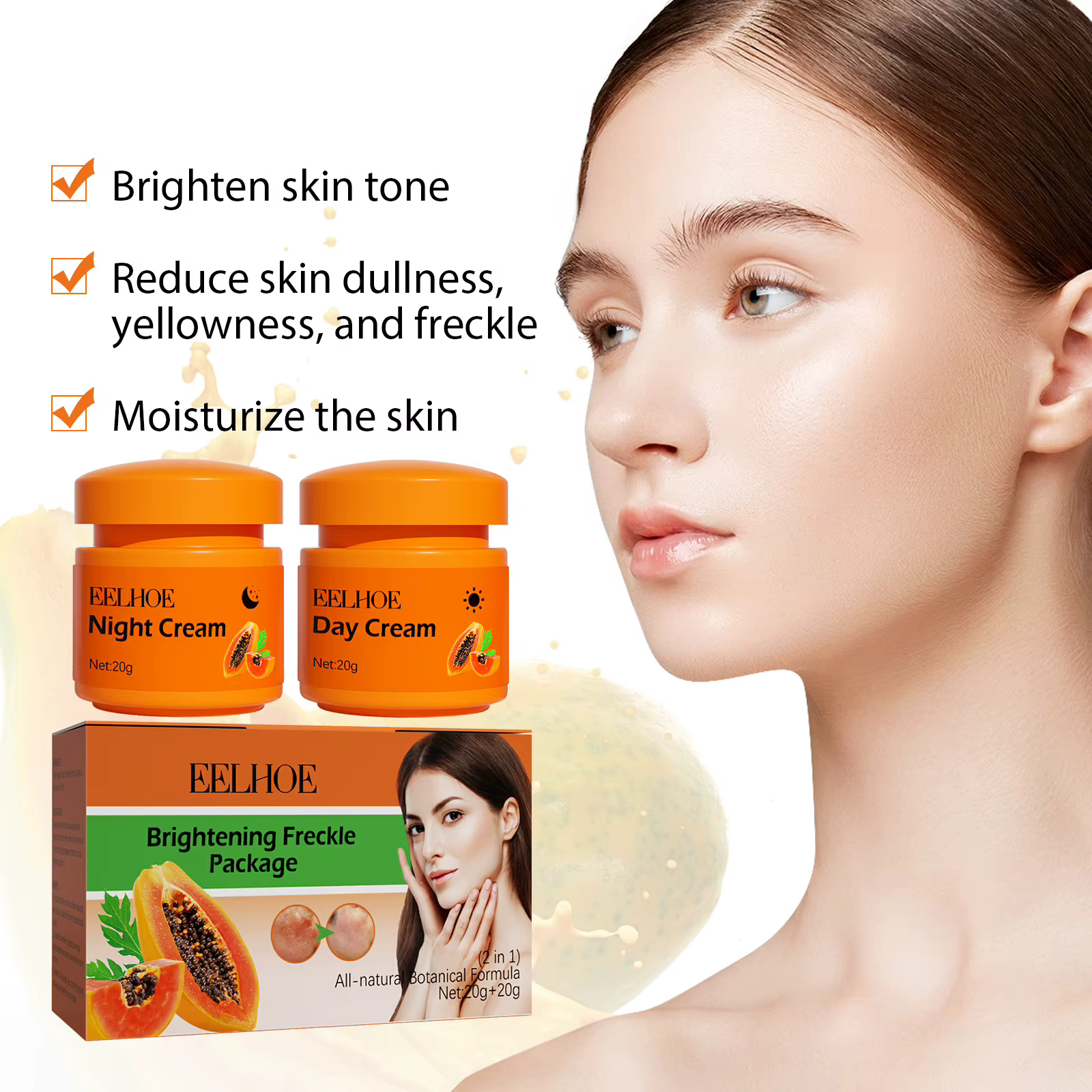 Crème blanchissante pour le visage