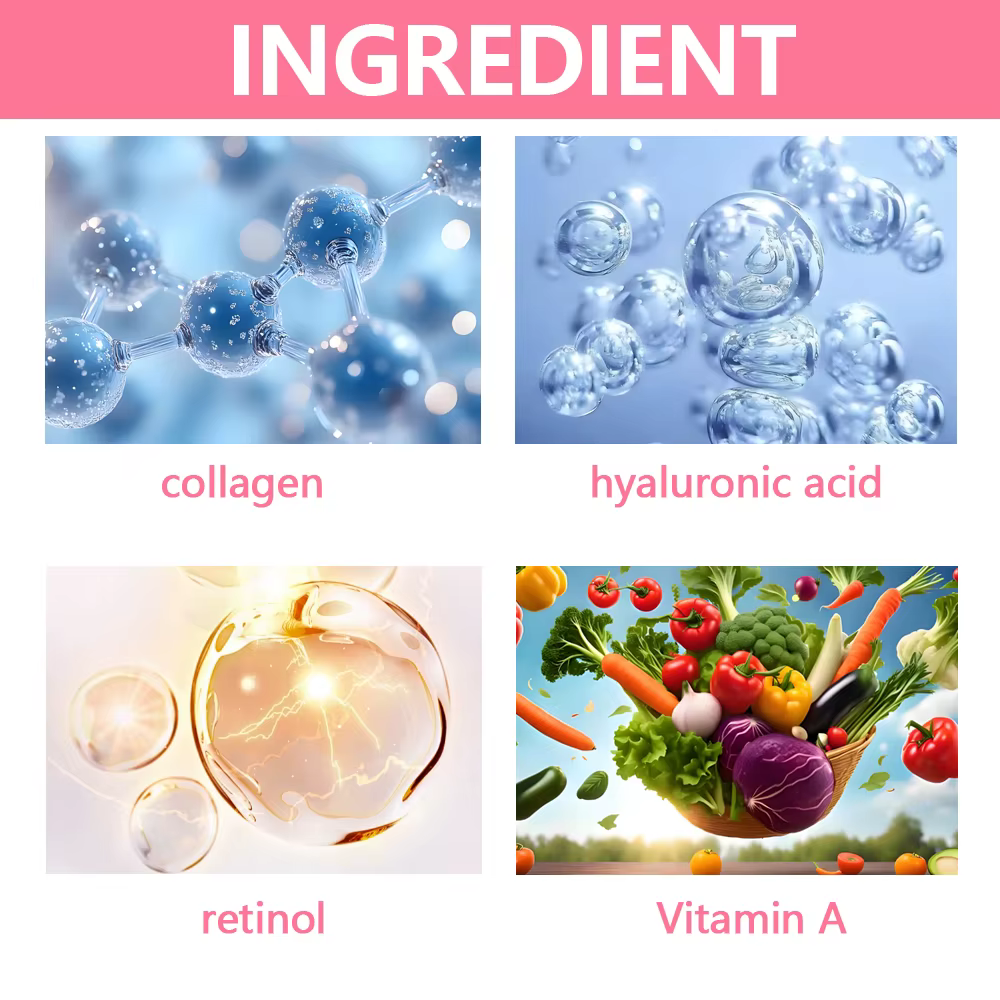 Sérum à la vitamine A avec rétinol et acide hyaluronique - Éclaircit la peau et hydrate le contour des yeux - Soin