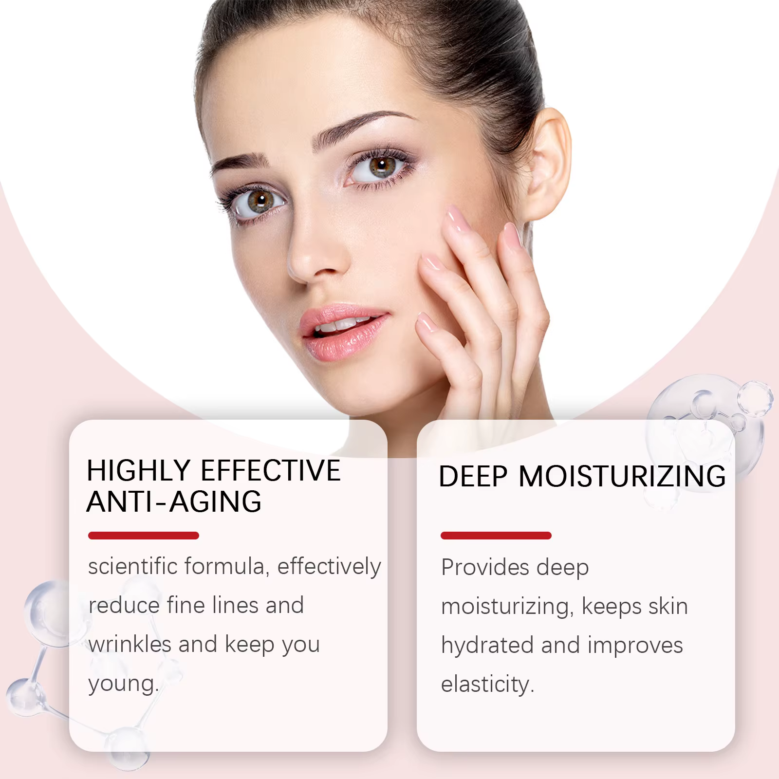 Crème hydratante au rétinol pour le visage