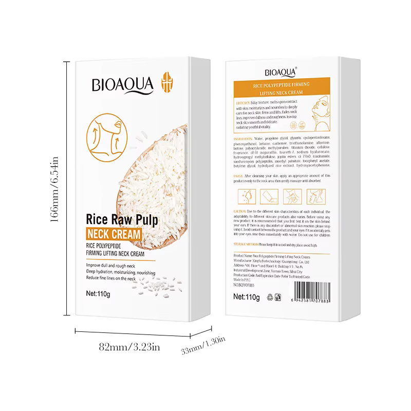 Crème pour le cou BIOAQUA à la pulpe de riz brute 110g