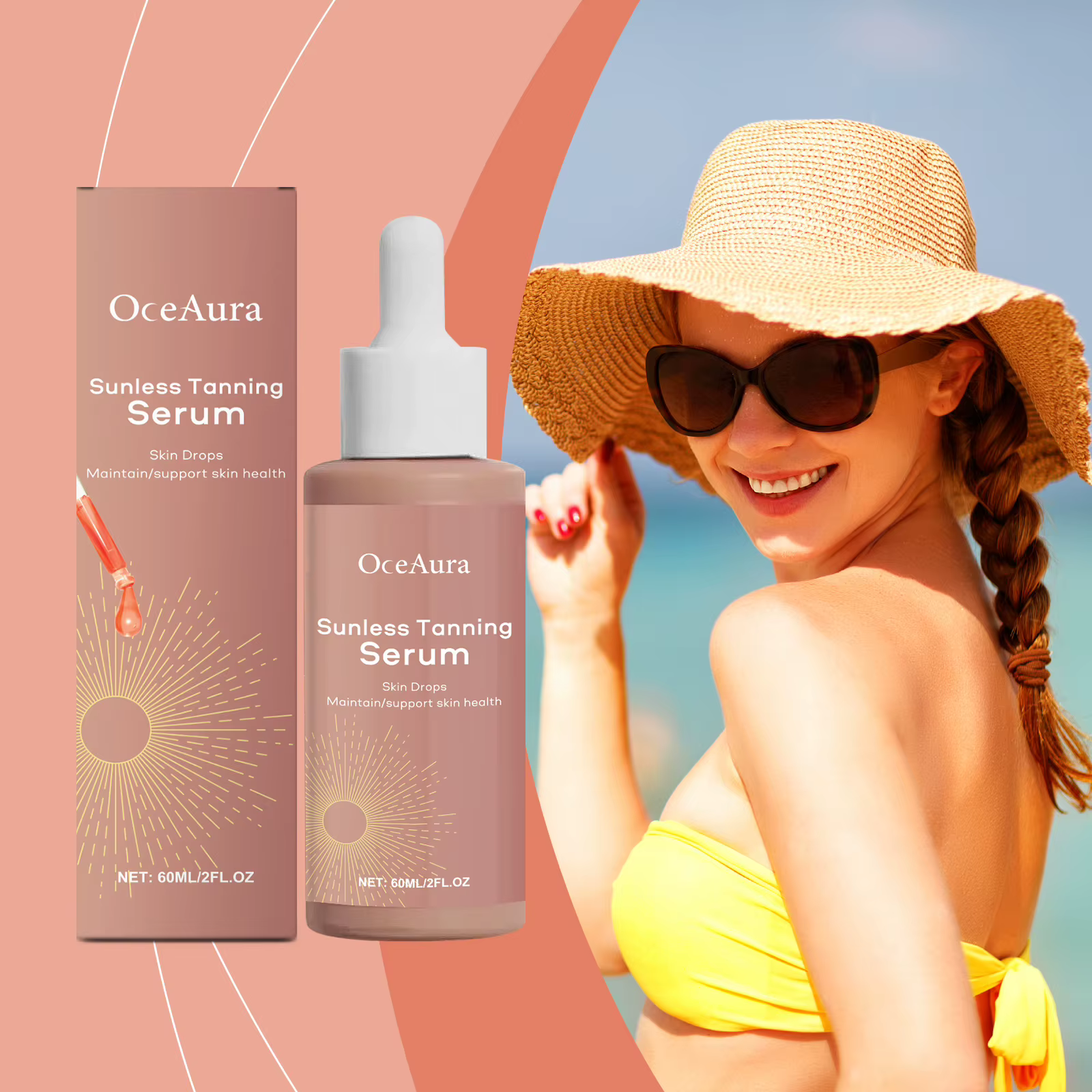 Essence de bronzage sans soleil à base de plantes