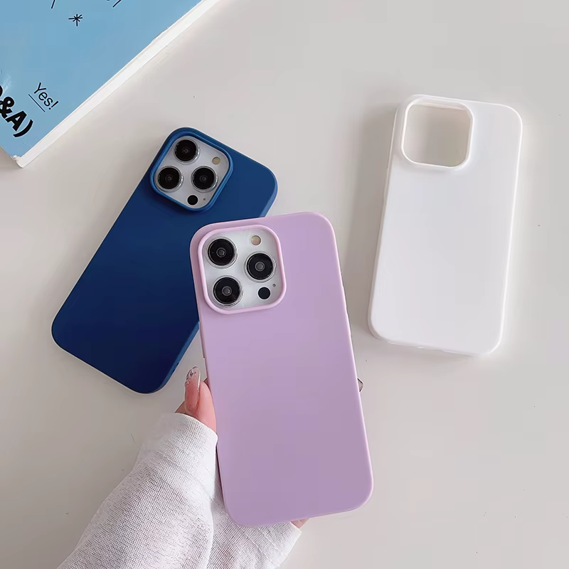 Coque souple de luxe en Silicone couleur bonbon, étui Ultra fin mat givré pour iPhone 16 15 14 13 12 Pro Max Plus Mini 16 +