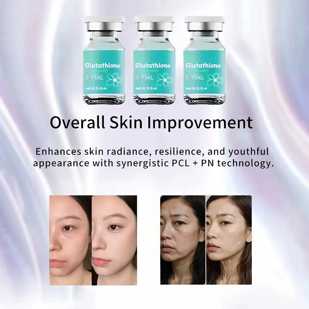 Ampoule d'essence de glutathion 4 ml × 5 - Sérum facial hydratant en profondeur pour éclaircir et raffermir