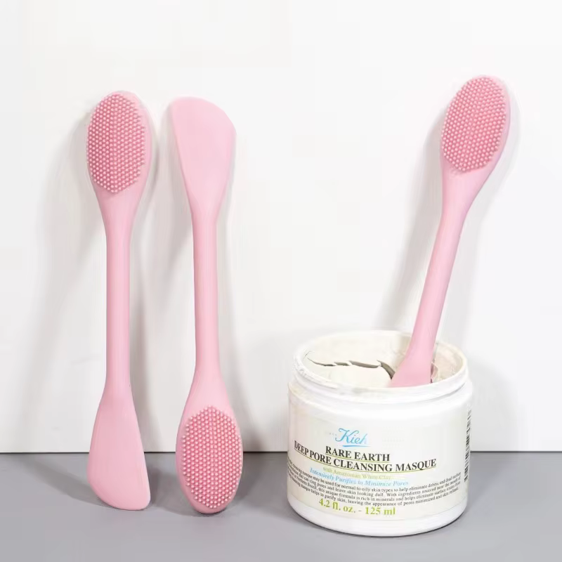 1PC Brosse nettoyante pour le visage en silicone à double tête